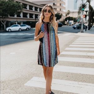 Ark and Co rainbow sequin dress!